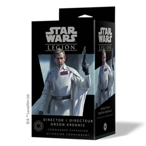 Le Directeur Orson Krennic est un commandant impérial emblématique dans Star Wars: Legion, réputé pour sa capacité à inspirer la discipline et à coordonner les troupes impériales sur le champ de bataille.