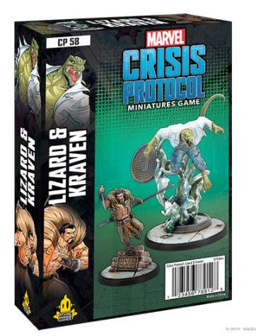 Découvrez , Lizard and Kraven, 2 personnages de chocs pour notre jeu de figurines favori de Marvel Crisis Protocol , 2 atouts de chocs pour vos equipe