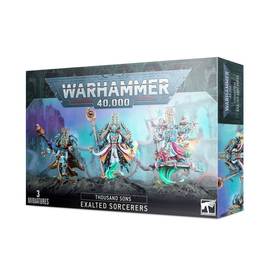 Découvrez les Thousand Sons Exalted Sorcerers, un choix excellent pour servir de choix de soutien psychique pour votre armée de Thousand Sons