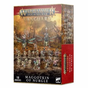 la Vanguard Maggotkin of nurgle est un moyen idéal pour débuter les armées du roi de la Peste , lancez vous dans Age of Sigmar avec celle-ci