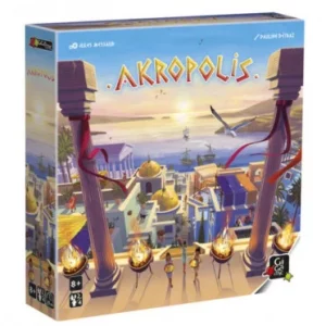 Découvrez Akropolis !! un superbe jeu de société où au cœur de l'antique Méditerranée, des cités rivales cherchent à s'attirer richesse et gloire.