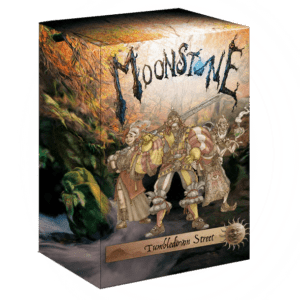 Moonstone :Tumbledown Street superbe bande pour le jeu de figurines etonnant Moonstone dans l'univers du folklore européen, a découvrir absolument