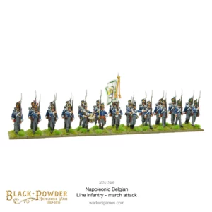 Découvrez les nouvelles figurines de Napoleonic Belgian Line Infantry qui vous permettrons enfin de jouer les belges à black Powder ou Legion d'honneur