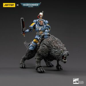 Entièrement articulée , cette figurine Space Wolves Thunderwolf Cavalry Frode est superbe et finement peinte.. Disponible pour les fêtes