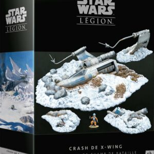 Découvrez le superbe décor emblématique de la Bataille de Hoth :CRASHED X-WING représentant le crash de l'X wing de Luke et sa figurine exclusive