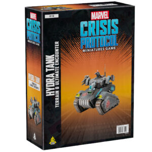 Retrouvez Hydra Tank Terrain dans ce nouveau kit pour votre jeu favori Marvel crisis Protocol le jeu de figurines, un gros plus pour les armées d'Hydra