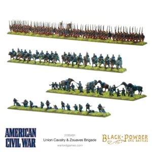 Union Cavalry & Zouaves Brigade est la nouvelle boite full plastique pour le jeu American civil war , son rapport quantité qualité prix est dingue !!!