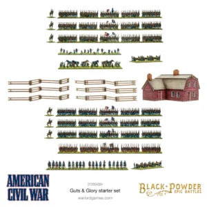 Guts & Glory Starter set est le nouveau starter full plastique pour le jeu American civil war , son rapport quantité qualité prix est dingue !!!