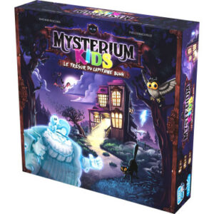 Découvrez Mysterium Kids et retrouverez-vous le trésor du Capitaine Bouh ? un jeu idéal pour vos enfants en mode coopératif
