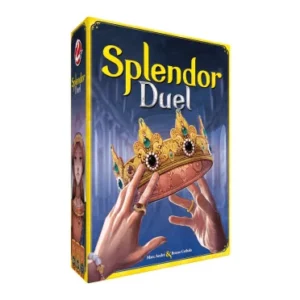 Dans Splendor Duel, affrontez une guilde rivale dans une course à la victoire. Prenez des jetons Gemme et Perle sur le plateau commun