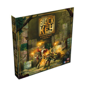 Dans Block and Key, les aventuriers placent des blocs d‘argile en 3D dans une aire de jeu surélevée centralisée, dans le but de compléter leurs cartes objectif.