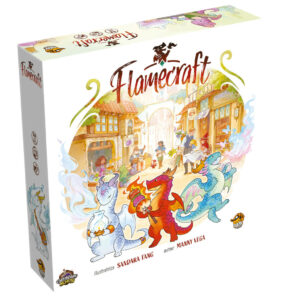 Dans Flamecraft, 1 à 5 joueurs jouent le rôle de gardiens des flammes, rassemblant des objets, plaçant des dragons et lançant des enchantements