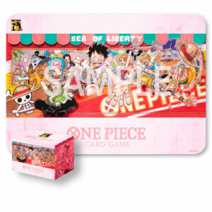 Découvrez le nouveau produit One Piece Tapis et Deck box 25th édition un produit incontournable pour votre jeu de cartes favori