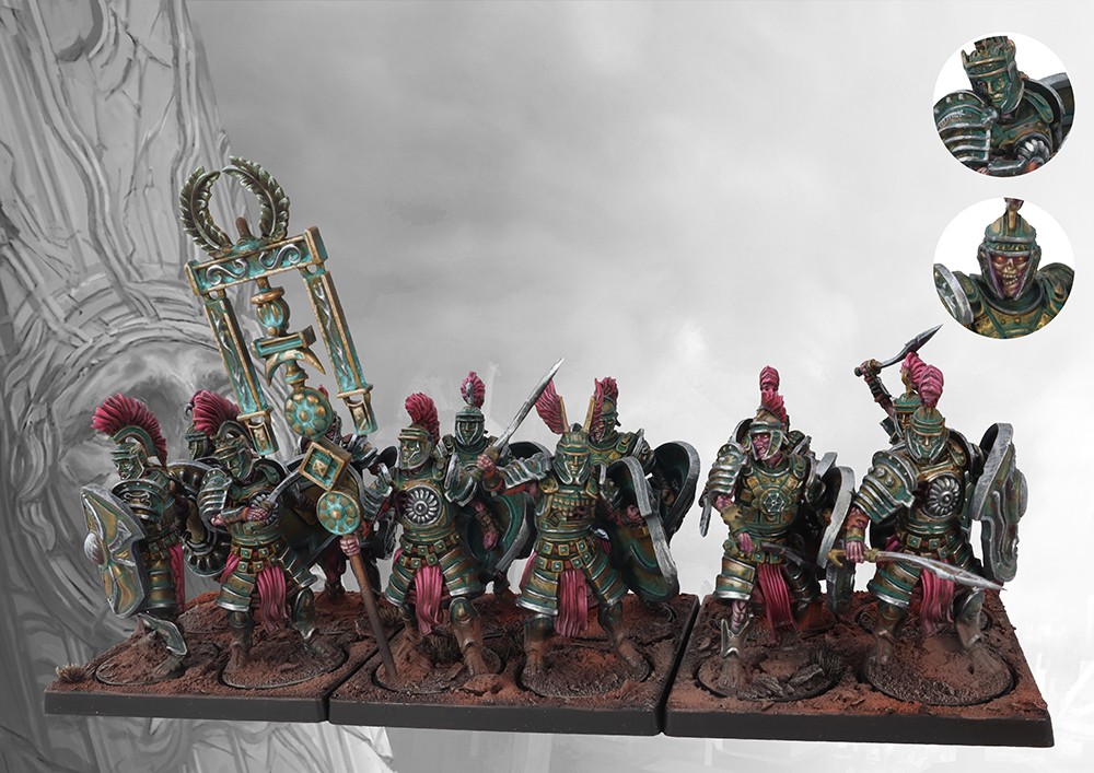 The Old Dominion: Praetorian Guard/Legionnaires vous permet de vous lancer , à petit prix dans ce nouveau jeu avec l'armée des prétoriens mort vivants