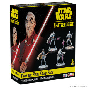 Découvrez TwiceThe Pride Count Dooku une extension de personnages pour le nouveau jeu d'Atomic Mass Games : Star Wars Shatterpoint