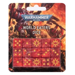 Découvrez les nouvelles sorties pour Warhammer 40K World Eaters avec les Set de Dés World Eaters