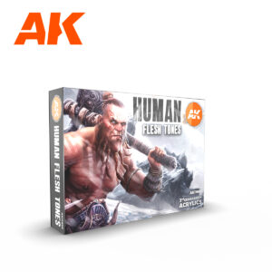 Maxireves a choisi pour vous ce superbe kit AK 3G Human Flesh Tones Set afin que vous puissiez découvrir la magnifique gamme de set AK 3G