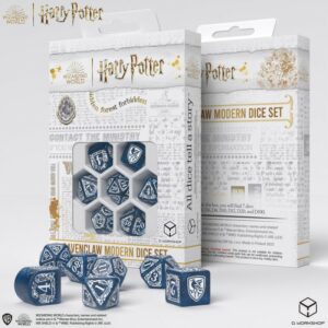 Ne loupez pas une occasion d'acquérir ce Set de Dés Modernes Harry Potter -Serdaigle Bleu disponible en quantité très limitée 
