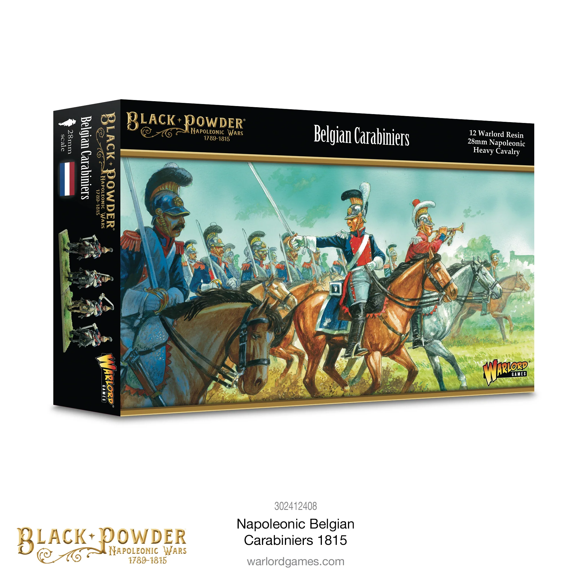 De superbes nouvelles figurines de Warlord games pour vos parties de Legion d'Honneur ou Black Powder : Napoleonic Belgian Carabiniers 1815
