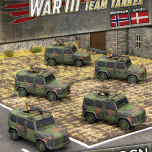 Norwegian Feltvogn Recon Troop est nouvelle unité pour les armées nordiques pour le jeu de figurines Team Yankee