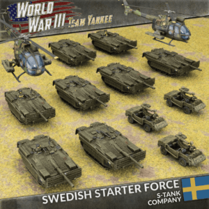 Swedish S-Tank Compagny Starter Force est nouvelle unité pour les armées nordiques pour le jeu de figurines Team Yankee