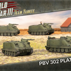Swedish PBV 302 tank Platoon est nouvelle unité pour les armées nordiques pour le jeu de figurines Team Yankee