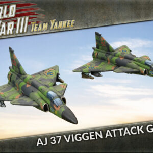 Swedish AJ 37 Viggen est nouvelle unité pour les armées nordiques pour le jeu de figurines Team Yankee