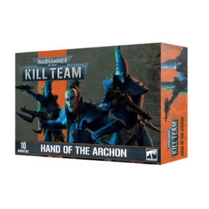 découvrez la superbe boite de Kill Team: Main De l'Archonte , une nouvelle façon de jouer à ce jeu d'escarmouche de games workshop