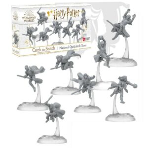 CATCH THE SNITCH - NATIONAL QUIDDITCH TEAM est une nouvelle façon de jouer amusante dans l'univers d'Harry Potter avec de superbes figurines finement sculptées