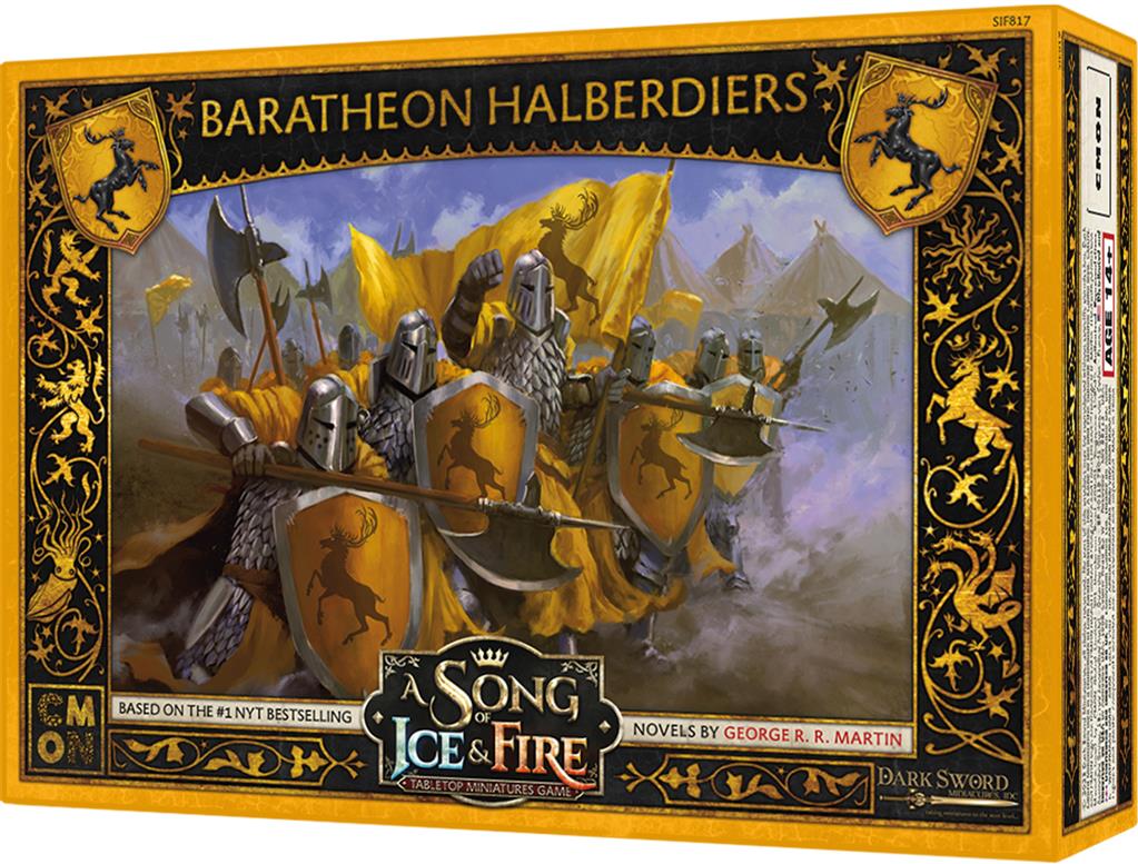 Hallebardiers Baratheons sont une nouvelle unité pour vos armées Baratheons du jeu A song of Ice and Fire miniatures Game