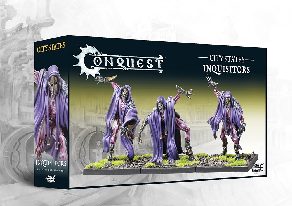 City States:Inquisitors est une nouvelle unité et donc une nouvelle façon de jouer avec vos armées City States pour le jeu Conquest
