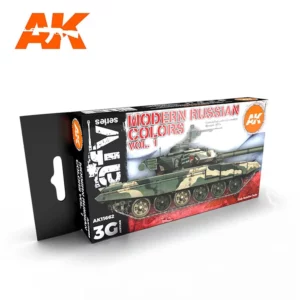 Nous avons choisi pour vous ce superbe AK Modern Russian Colours Set afin que vous puissiez découvrir la magnifique gamme de set AK 3G pour vos chars russes