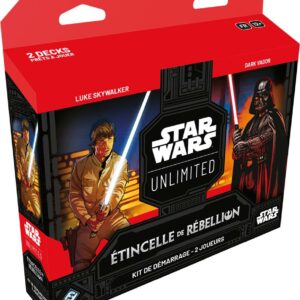 Découvrez le nouveau jeu de cartes à collectionner dans l'univers de Star Wars avec le Starter Etincelle de rebellion , à découvrir absolument