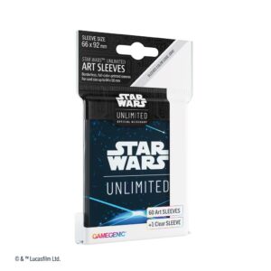 Découvrez le nouveau jeu de cartes à collectionner dans l'univers de Star Wars avec Sleeves Space Blue , à découvrir absolument