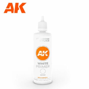 Maxireves a choisi pour vous ce superbe AK 3G WHITE PRIMER 100ml afin que vous puissiez découvrir la magnifique gamme AK 3G , une révolution dans votre hobby.