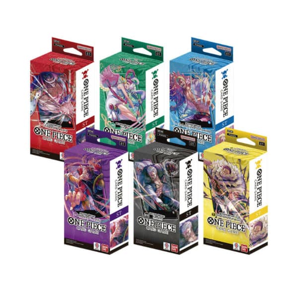 One Piece TCG Lot de 6 decks ST15-16-17-18-19-20 en français