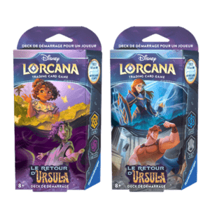 Découvrez Lorcana Le retour d'Ursula  ,une gamme de boosters , starters et accessoires dans l'Univers de Disnez , a decouvrir absolument