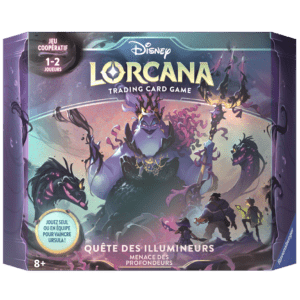 Découvrez Lorcana Le retour d'Ursula Menace des profondeurs , une manière simple de se lancer à ce jeu de cartes avec une version coopérative