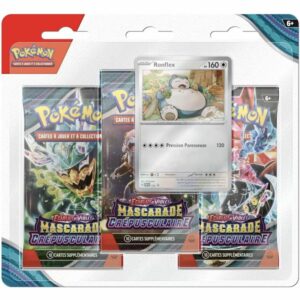 Découvrez la nouvelle édition de Pokemon Tripack Mascarade crépusculaire avec comme toujours de superbes cartes et de nouveaux mécanismes de jeu