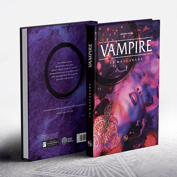 Vampire : la Mascarade V5 - Livre de Règles. Sombres projets, amers ennemis et étranges alliés vous attendent dans ce Monde de Ténèbres.