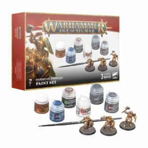 découvrez le AOS V4 : Stormcast Eternals Paint Set un outil indispensable pour débuter dans la la nouvelle version d'Age of Sigmar Skaventide