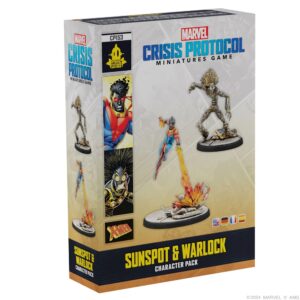 Découvrez Sunspot et Warlock de nouveaux personnages pour le jeu de figurines Marvel Crisis Protocol , a découvrir absolument