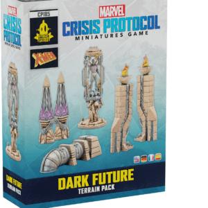 Retrouvez Dark Future Terrain Pack, un nouveau pack de terrain pour votre jeu favori Marvel crisis Protocol le jeu de figurines,