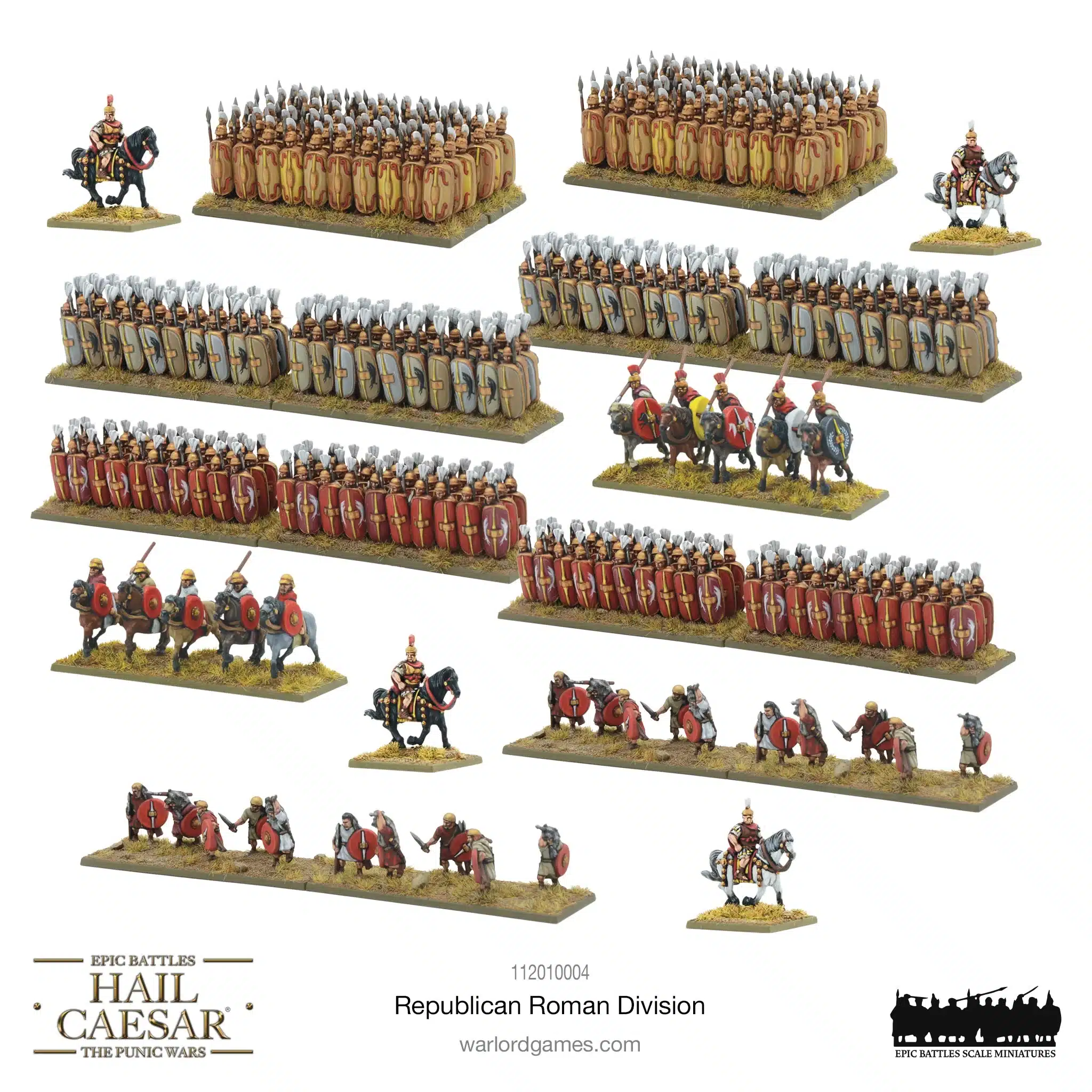 Republican Roman Division est une nouvelle boite pour le jeu de figurines Epique en 6mm Epic Battles Hail Caezar