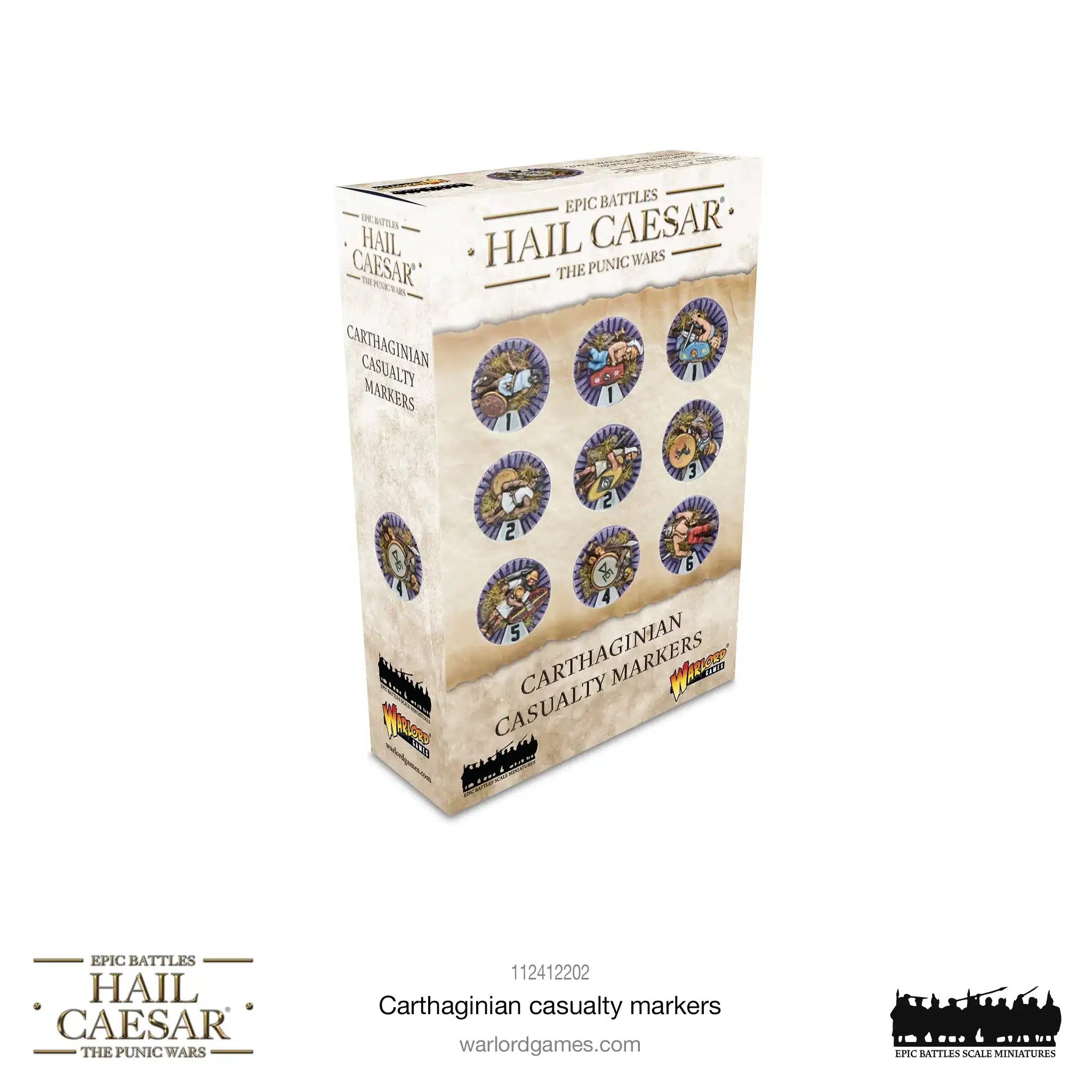 Republican Carthaginian casualty markers est une nouvelle boite pour le jeu de figurines Epique en 6mm Epic Battles Hail Caezar