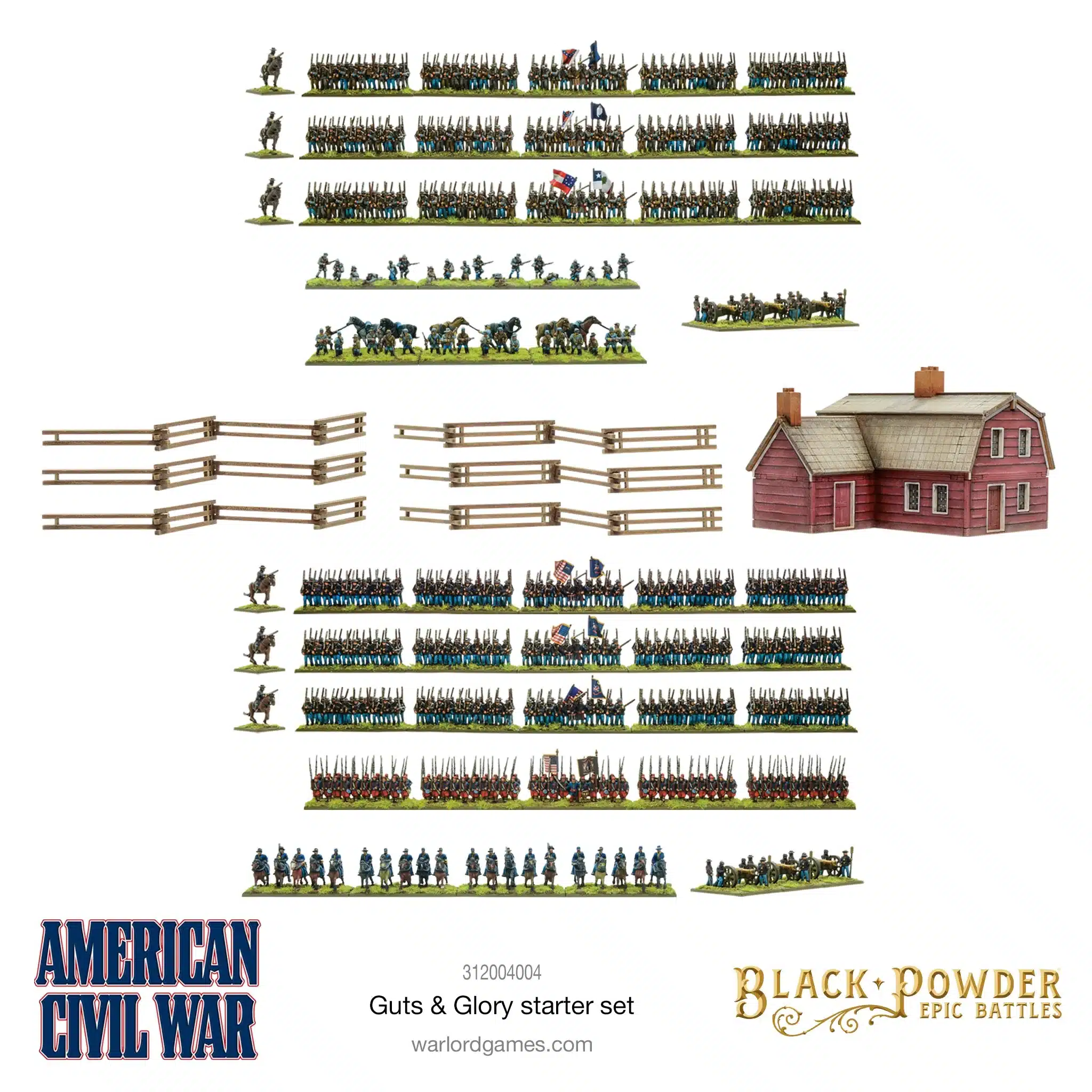 Guts & Glory Starter set est le nouveau starter full plastique pour le jeu American civil war