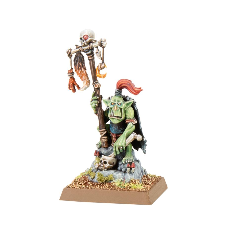 Découvrez les nouvelles sorties de Games Workshop avec la superbe boite d'OLD WORLD Orcs and Goblin : Goblin Shaman, dans votre boutique !