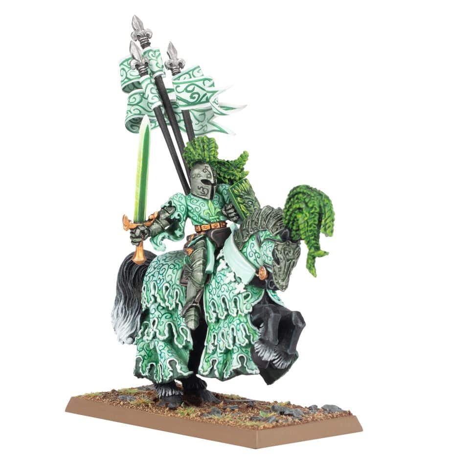 Bretonnia The Green Knight une unité lourde redoutable et emblématique pour les armées de Bretonnie dans le jeu Old World nouvelle version de Warhammer Battle