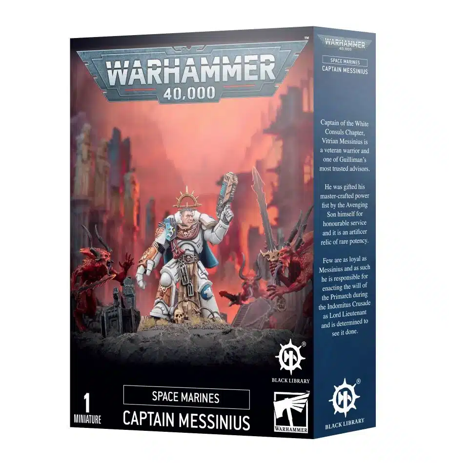 Découvrez les nouvelles sorties de Games Workshop avec la superbe boite de Capitaine Messinius disponible dans votre boutique favorite