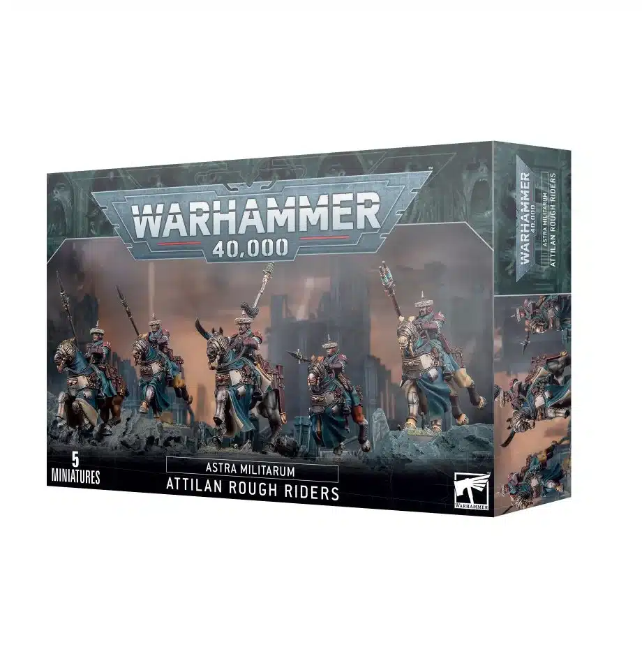 Découvrez les nouvelles sorties de Games Workshop avec la superbe boite de Cavaliers d'Attila  disponible dans votre boutique favorite